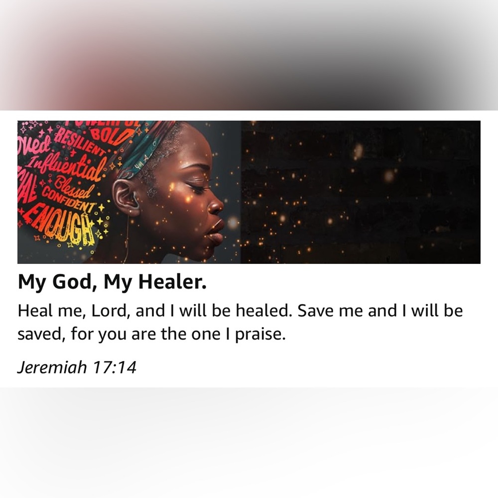 My God My Healer Prayer Journal Notebook - Picture 2 of 6